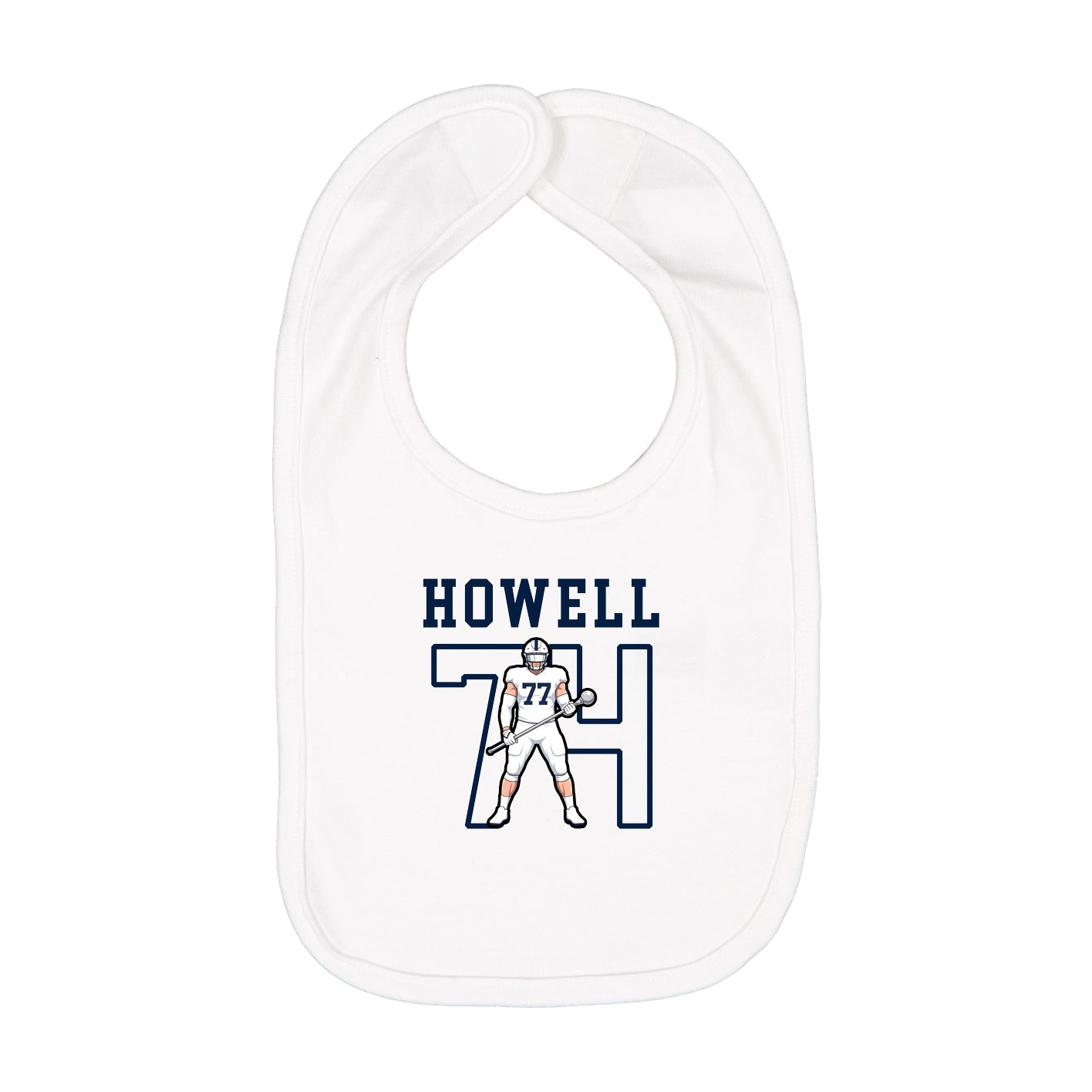 Infant Bib — Shirsey in White