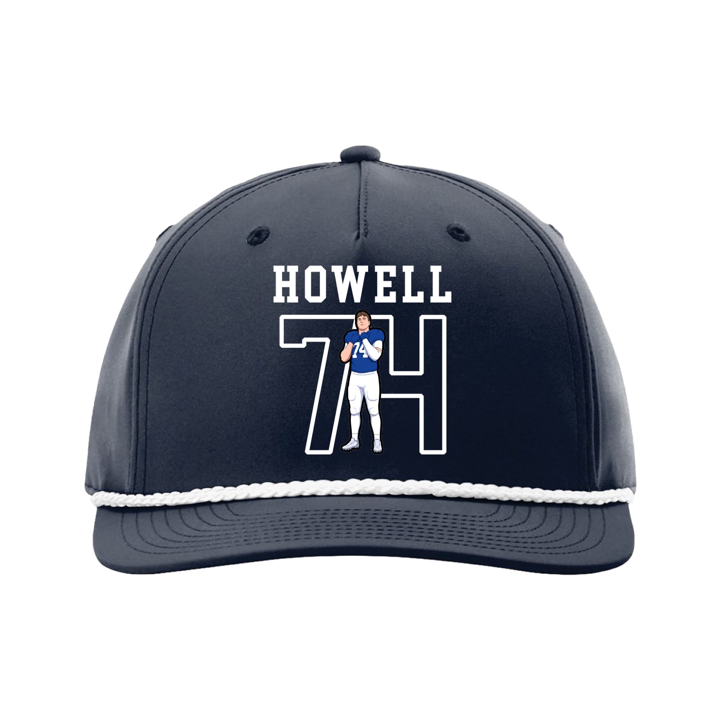Five-Panel Classic Rope Cap — Shirsey in Navy