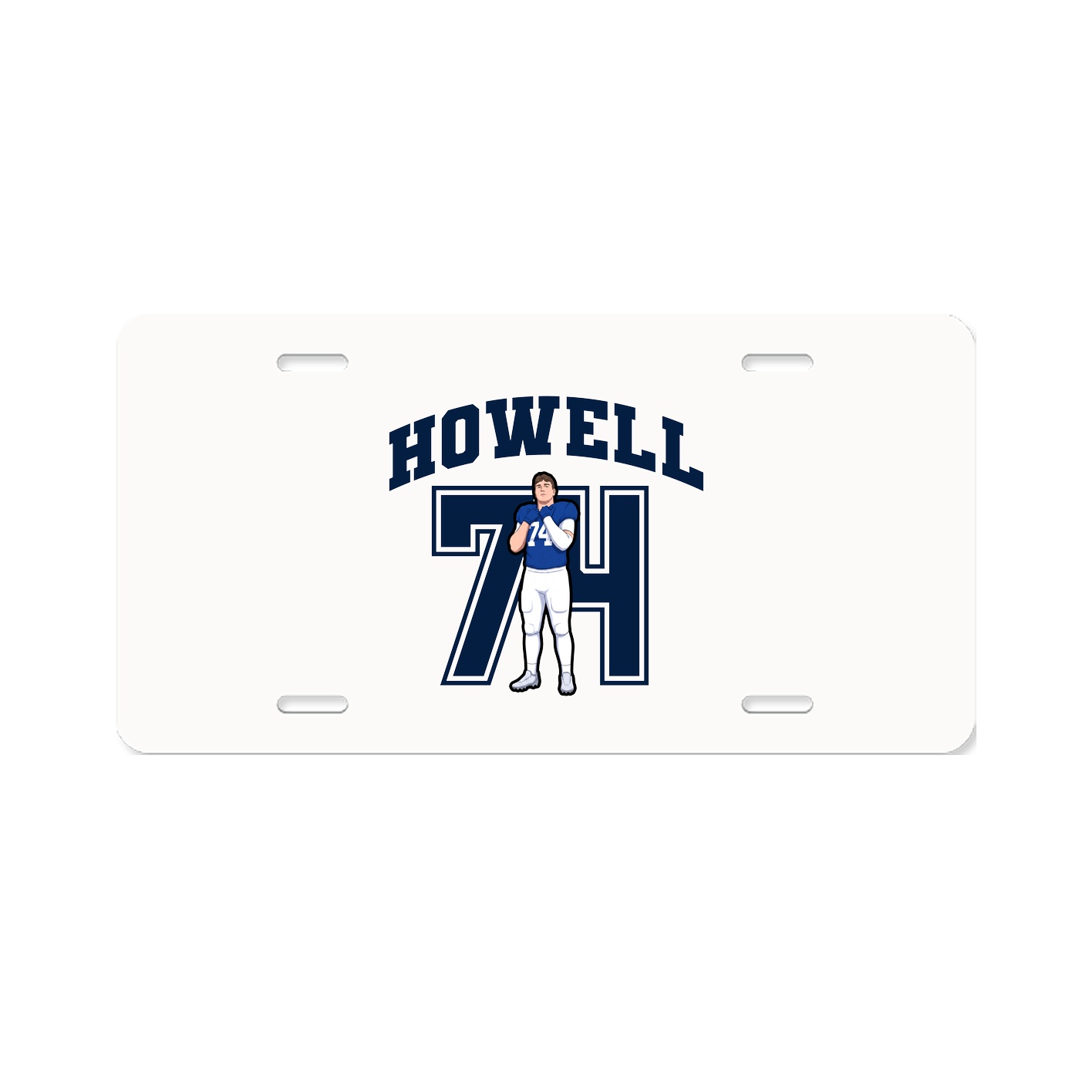License Plate — Number in Classic