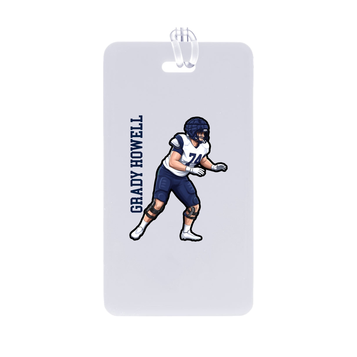 Bag Tag — Name Vertical in Classic