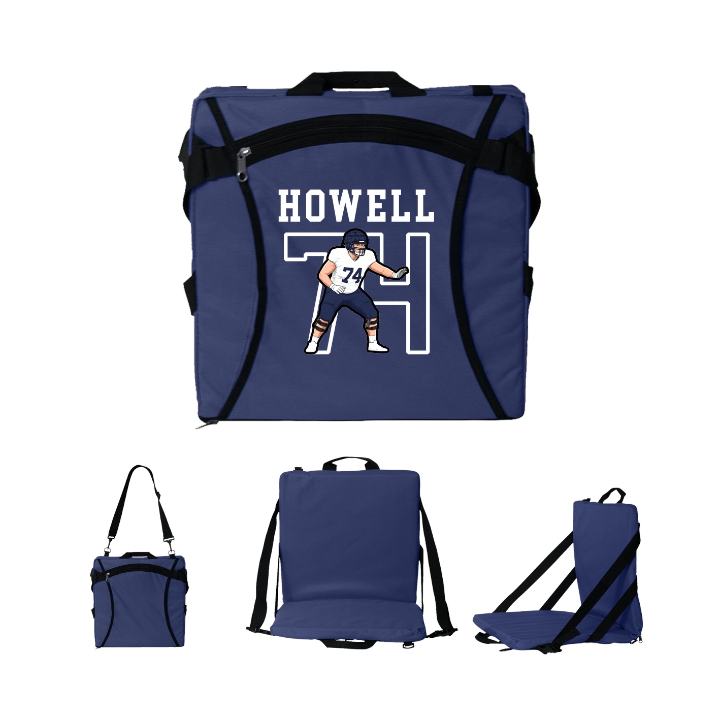 Folding Stadium Seat — Shirsey in Navy
