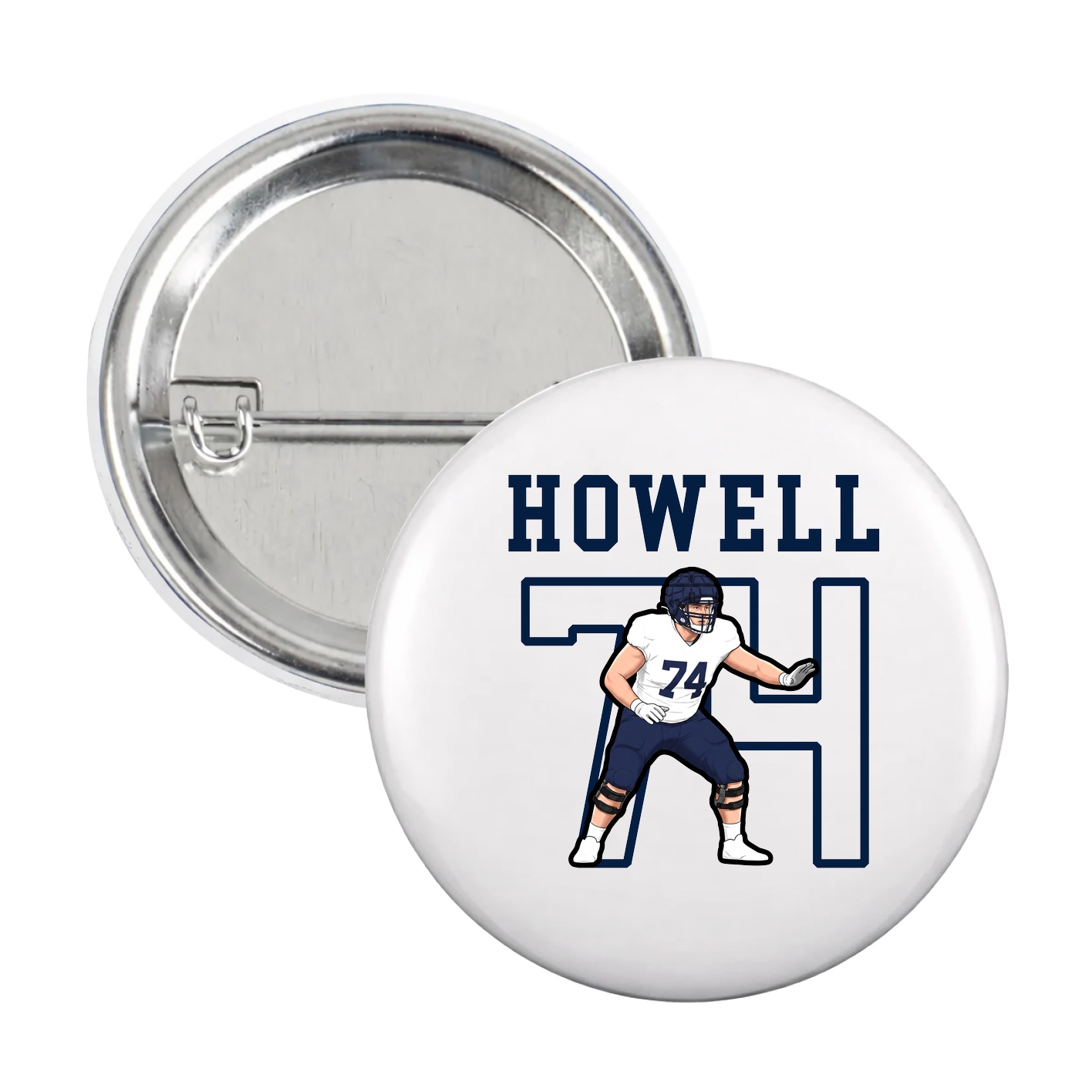 Game Day Button — Shirsey in White