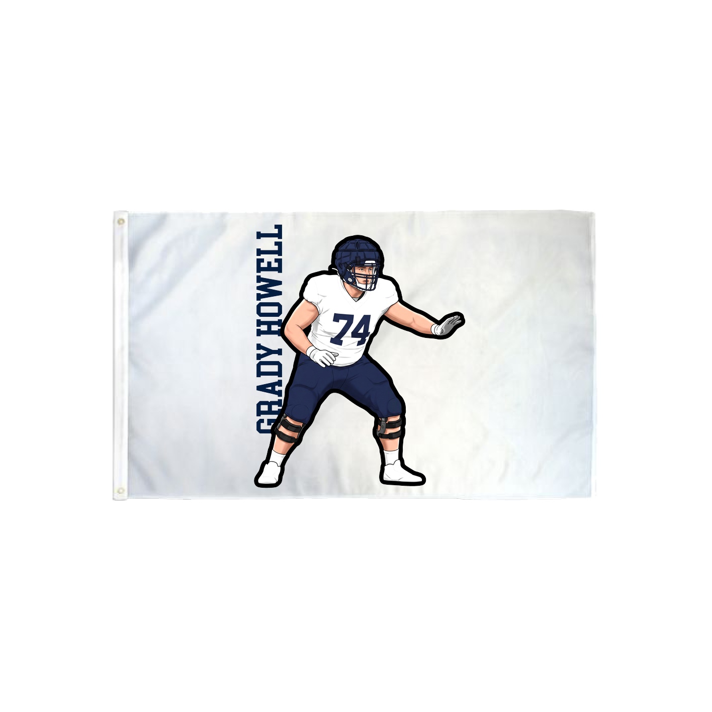 3x5 Flag — Name Vertical in Classic