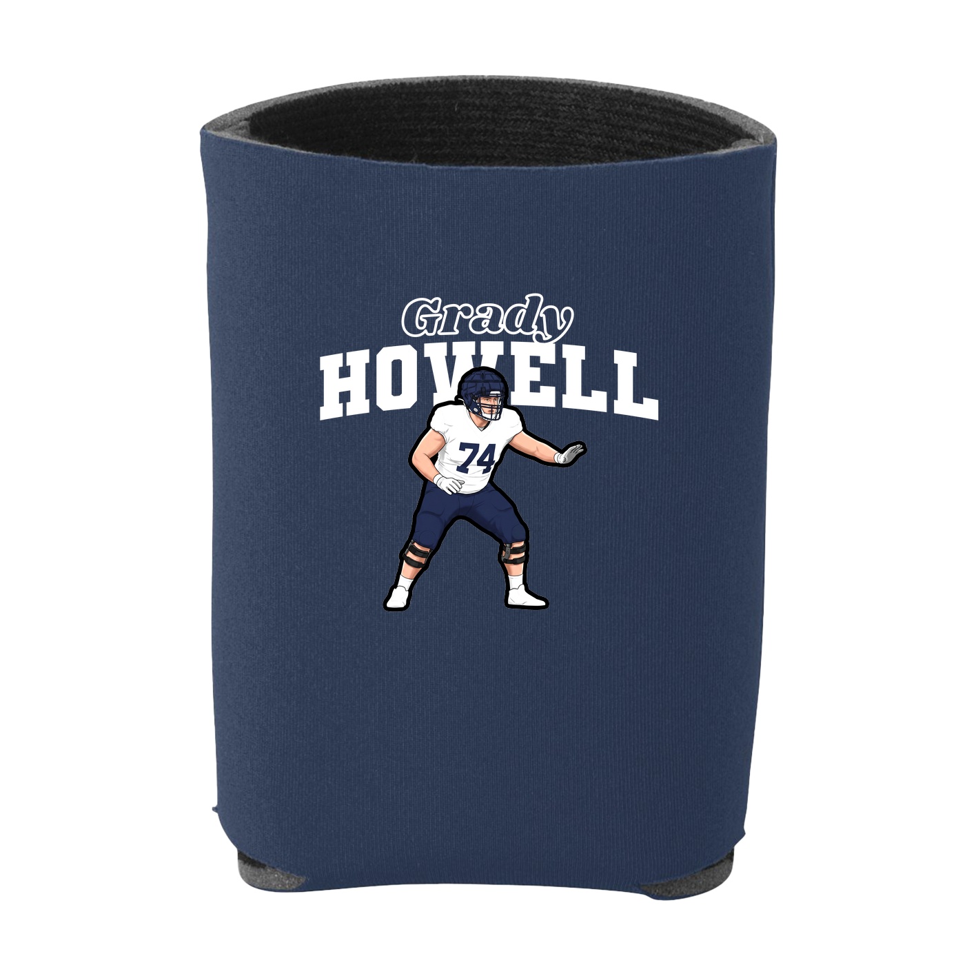 Can Holder — Name Arch in Navy