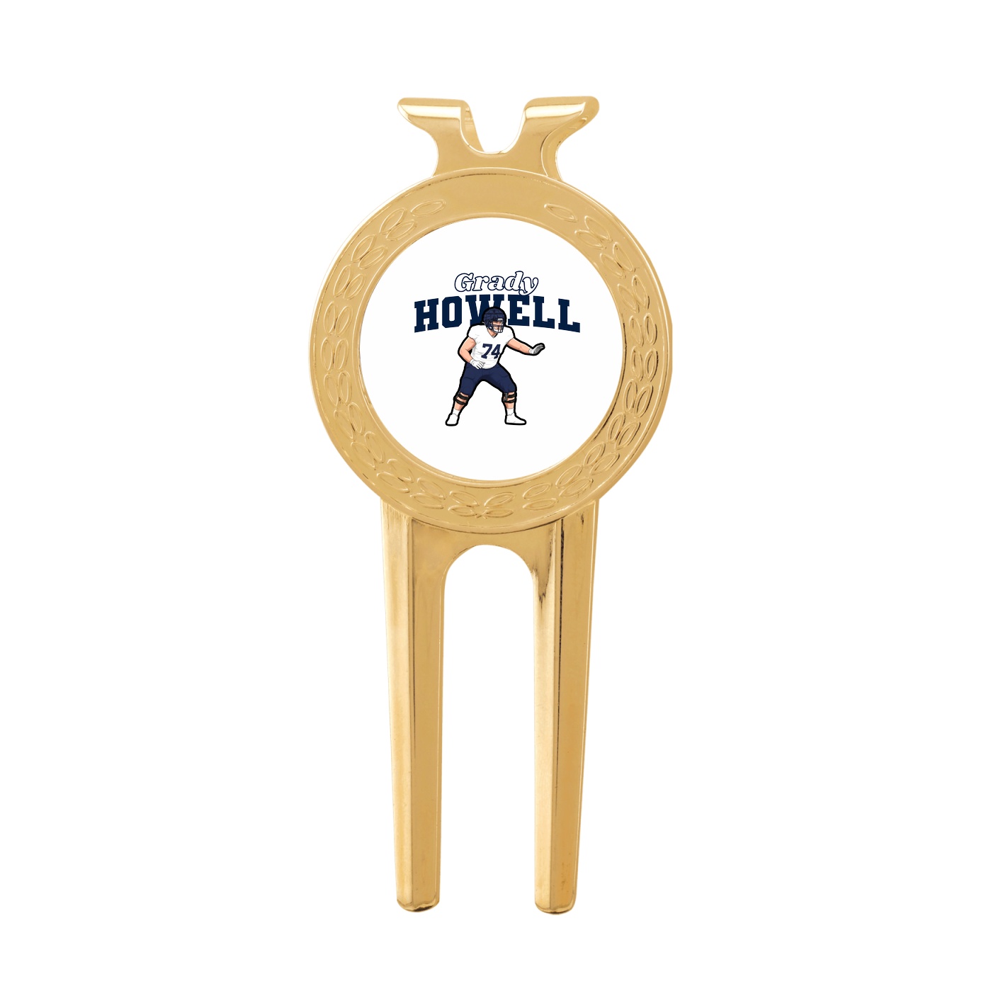 Divot Tool with Ball Marker — Name Arch in Classic