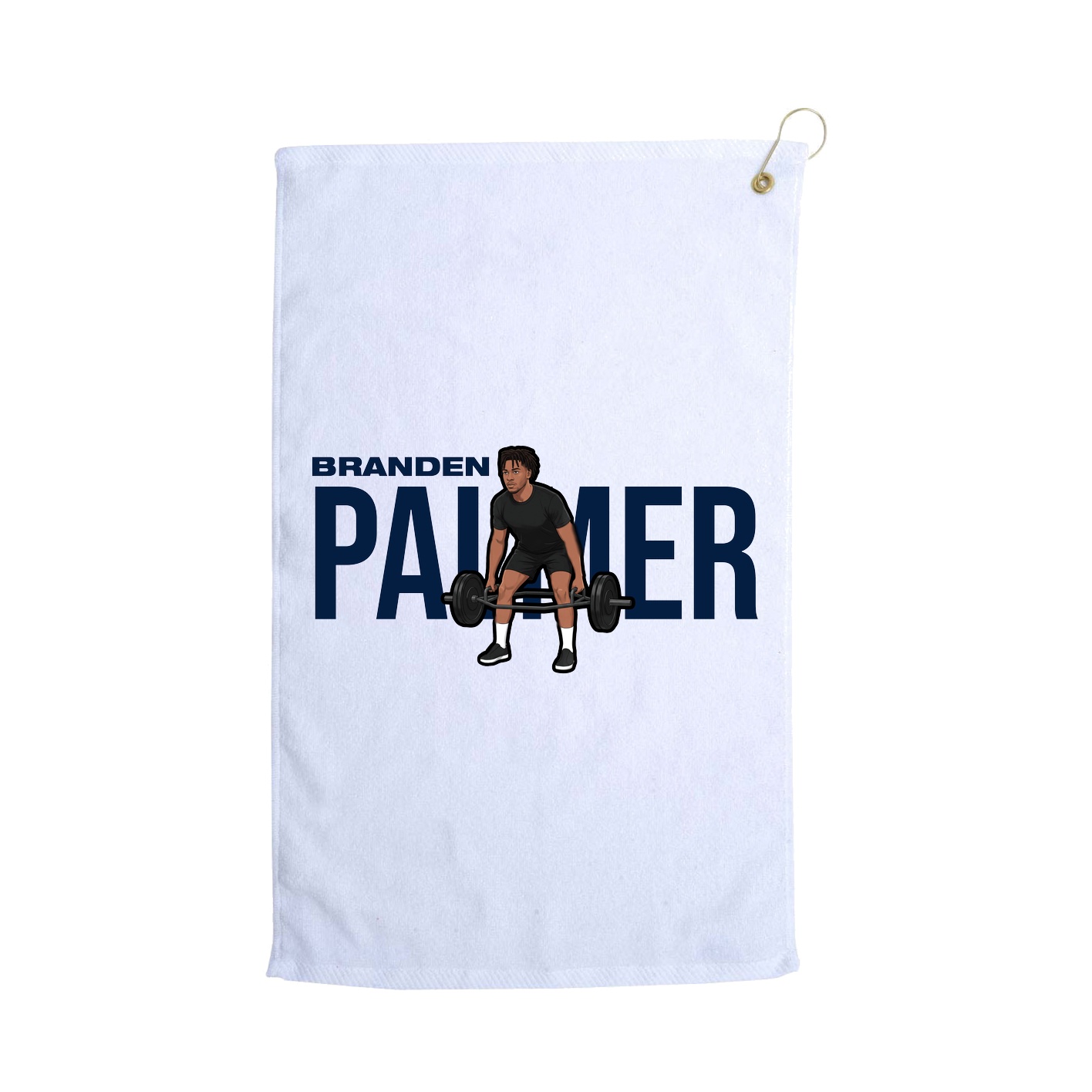 Golf Towel — Player Name in White