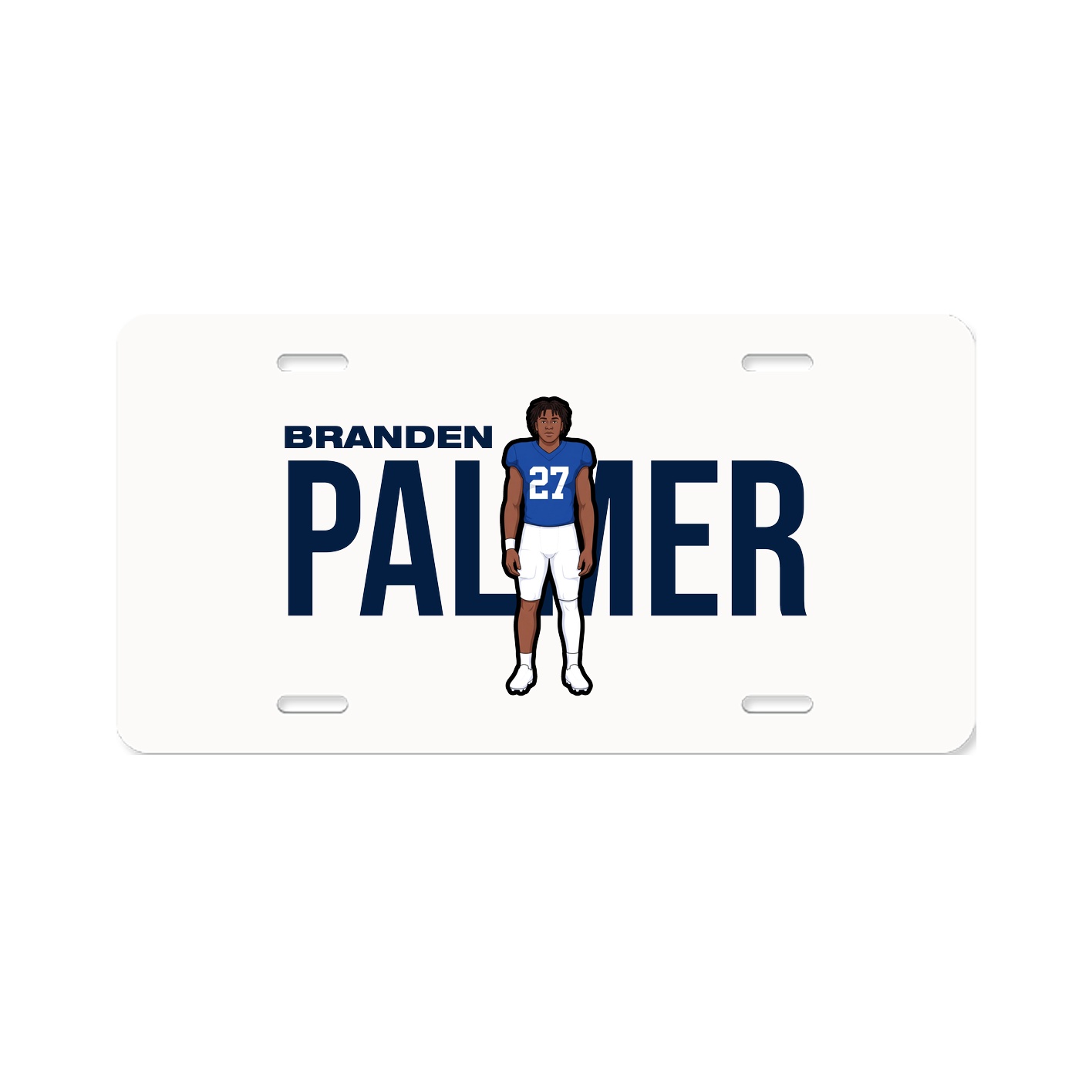 License Plate — Player Name in Classic