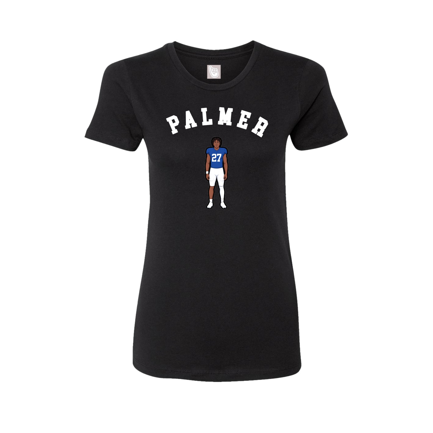 Fitted Women's Tee — Shirsey Arch in Black