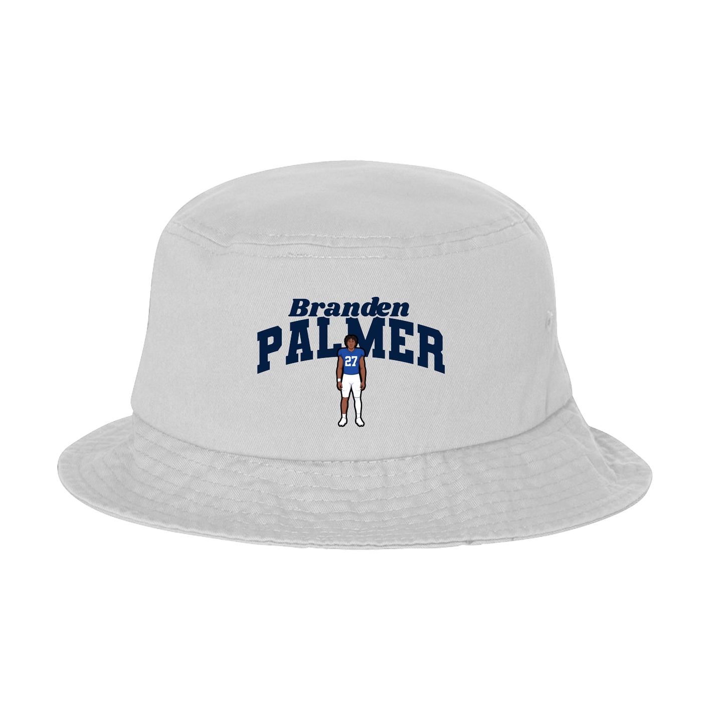 Bucket Cap — Signature Arch in White
