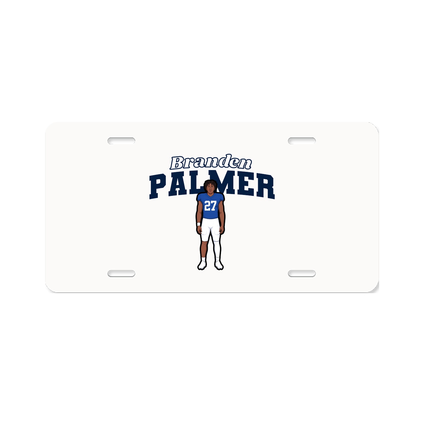 License Plate — Name Arch in Classic