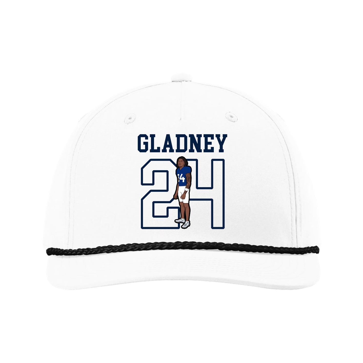 Five-Panel Classic Rope Cap — Shirsey in White