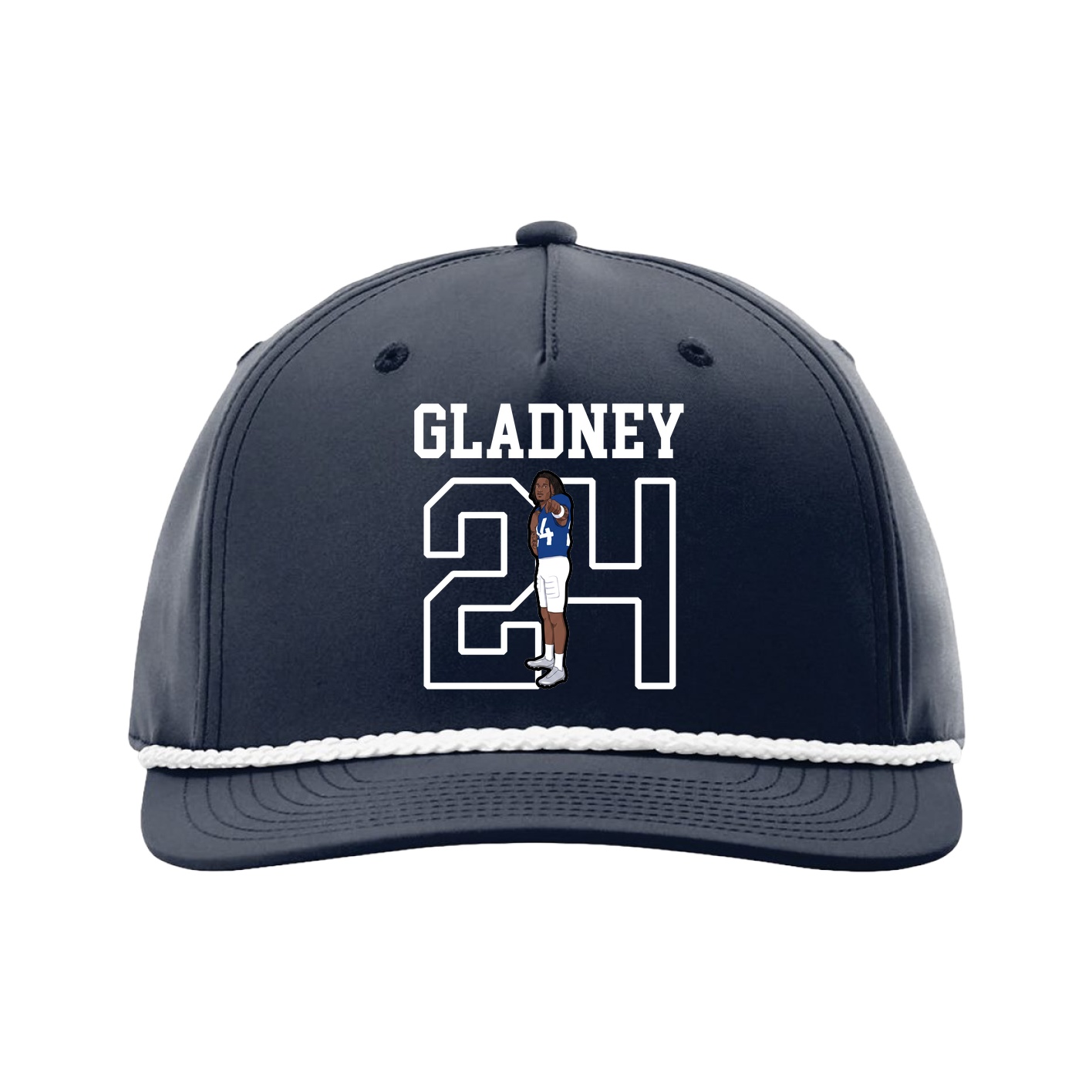 Five-Panel Classic Rope Cap — Shirsey in Navy