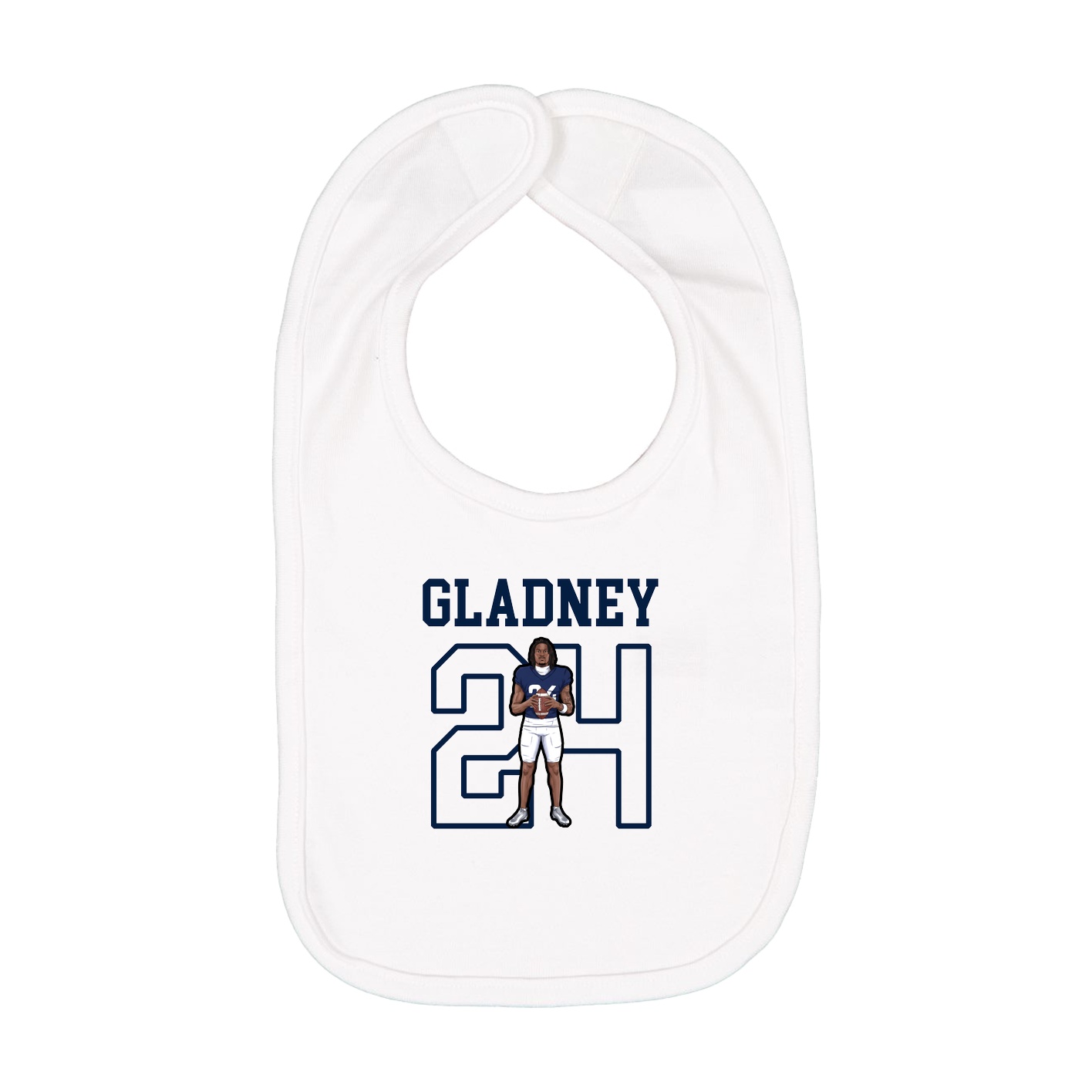 Infant Bib — Shirsey in White