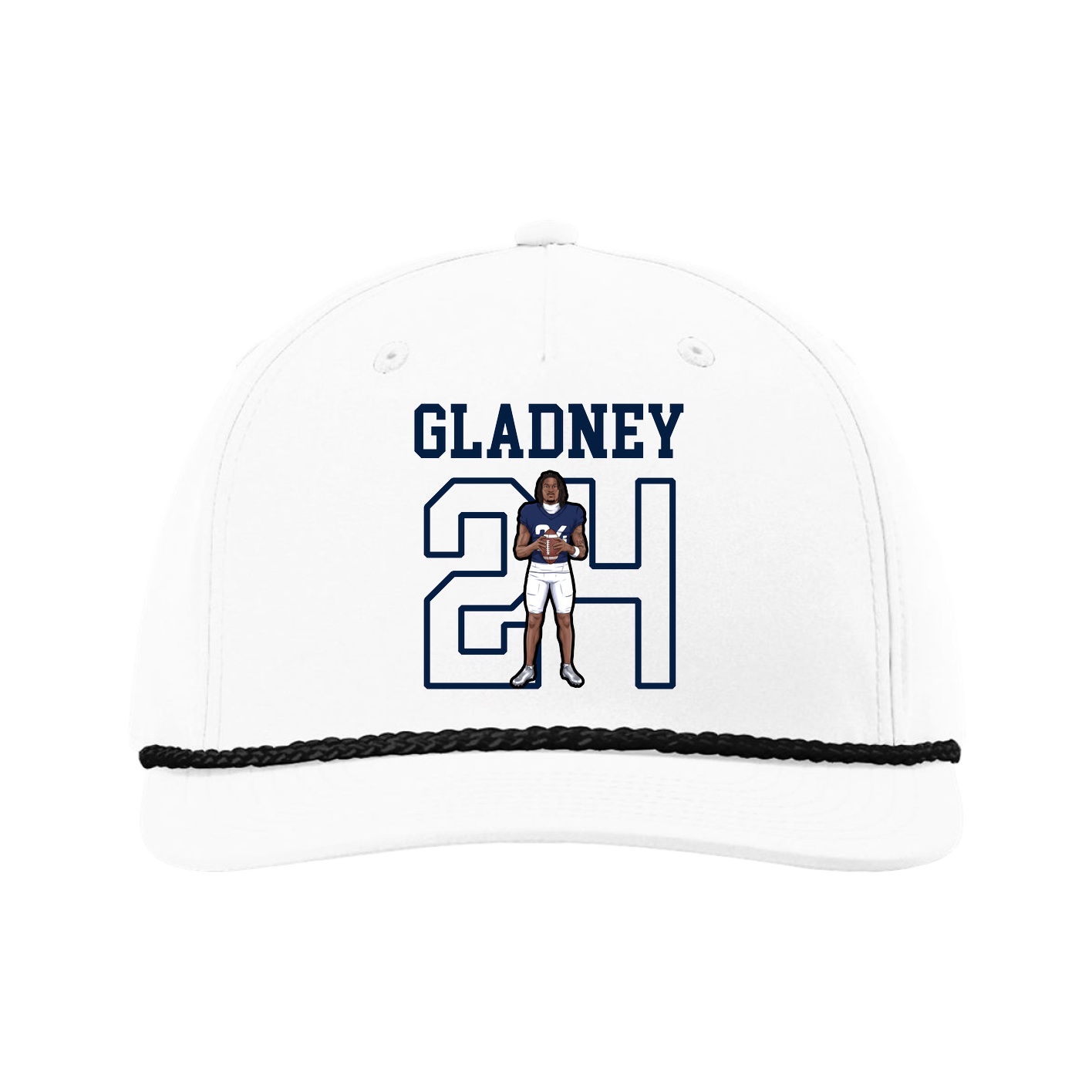 Five-Panel Classic Rope Cap — Shirsey in White