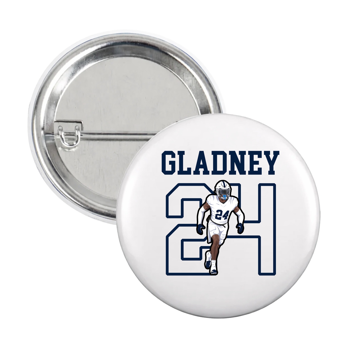 Game Day Button — Shirsey in White