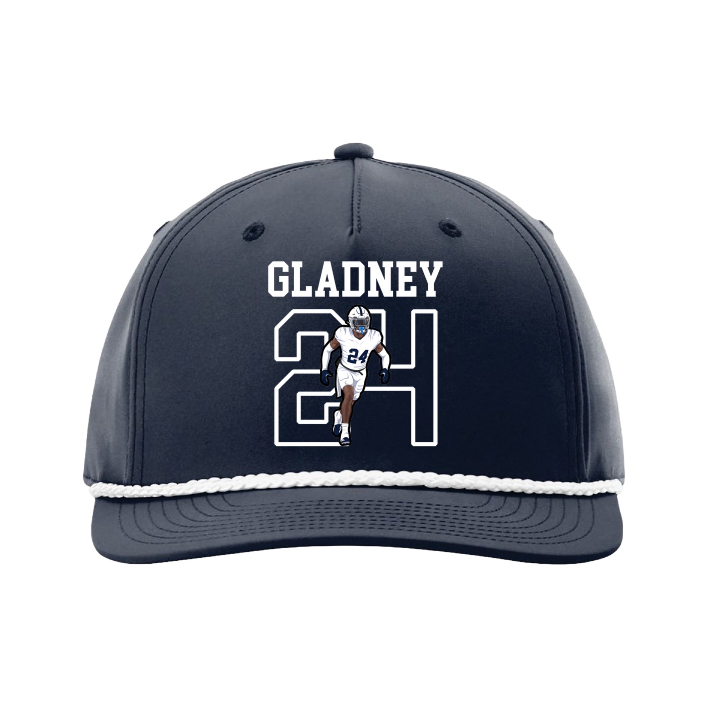Five-Panel Classic Rope Cap — Shirsey in Navy