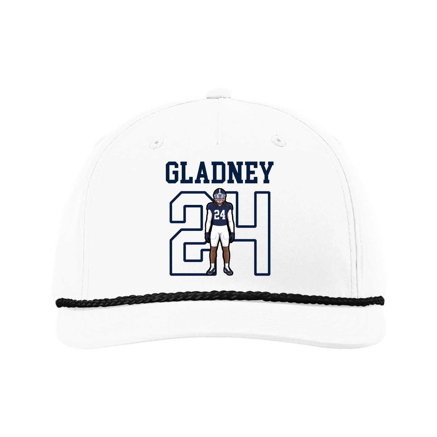 Five-Panel Classic Rope Cap — Shirsey in White