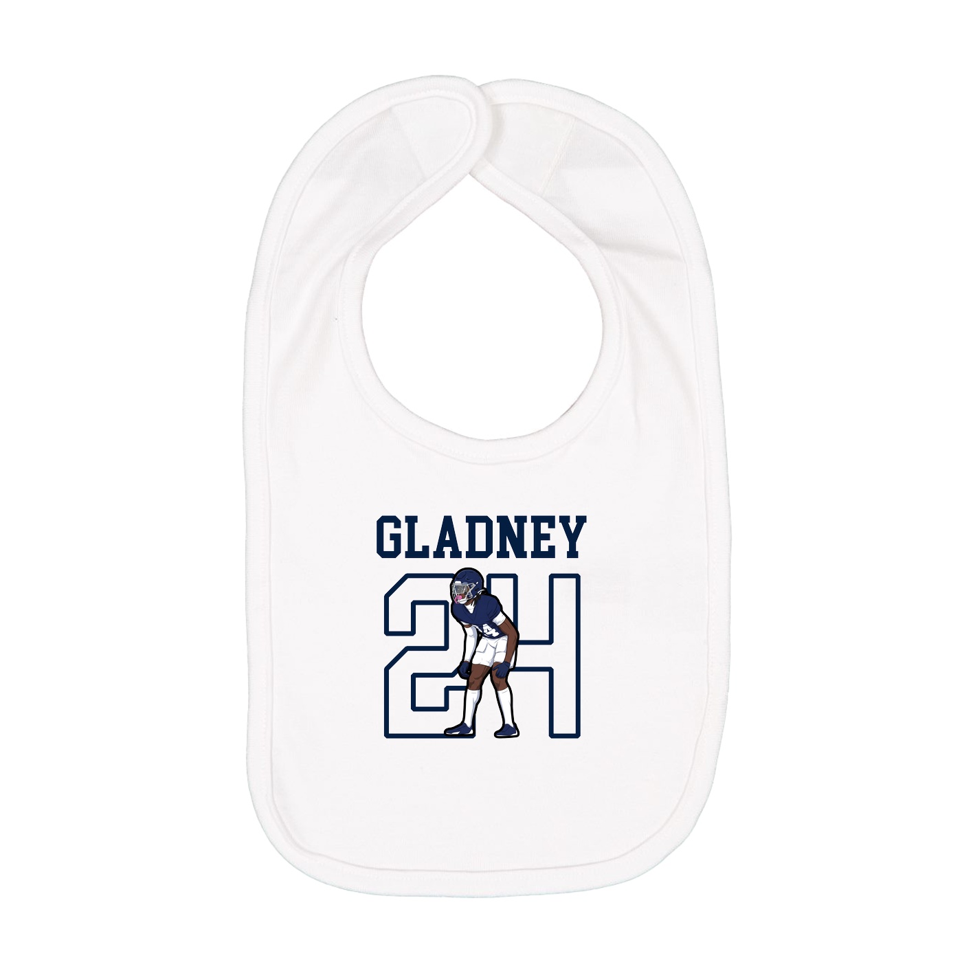 Infant Bib — Shirsey in White