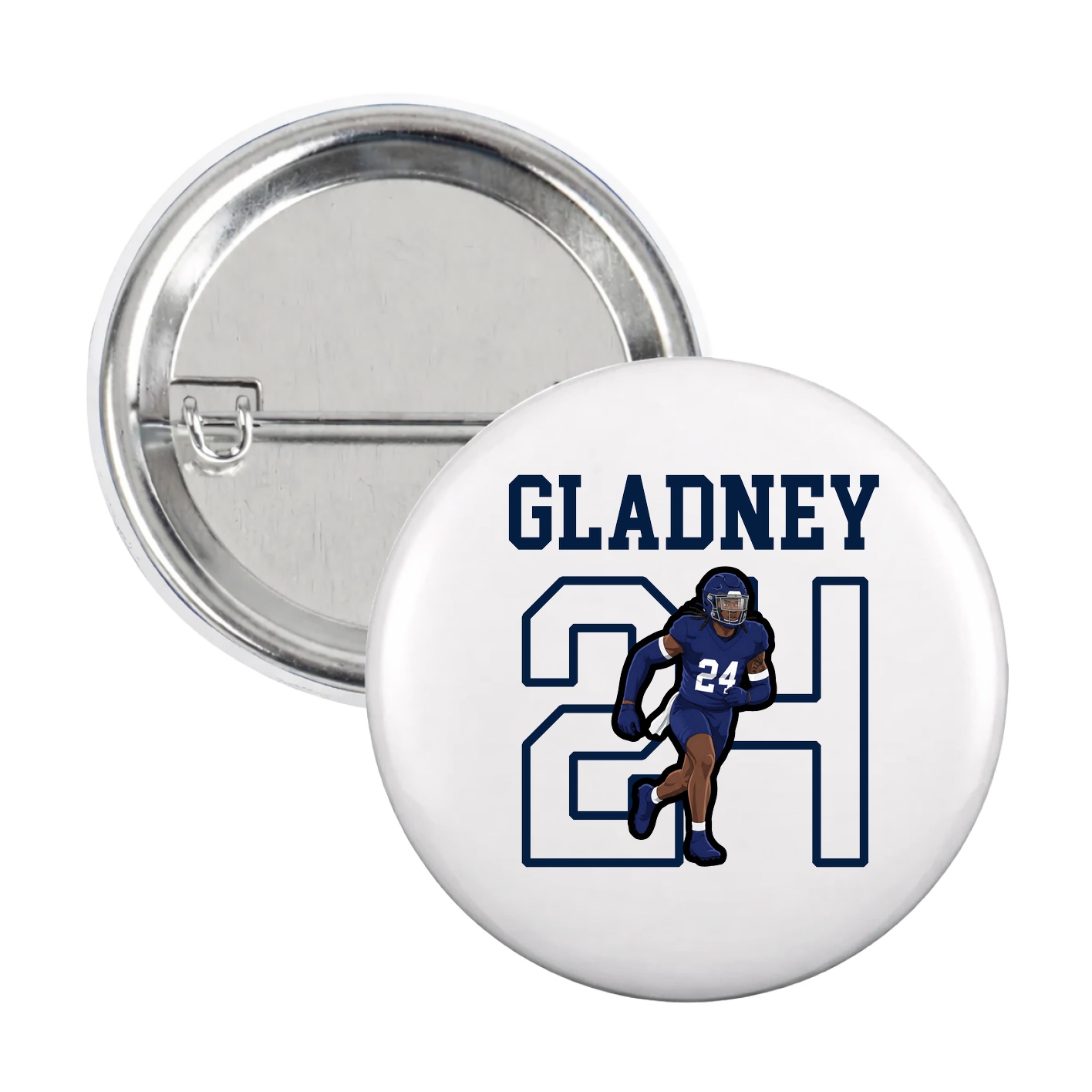 Game Day Button — Shirsey in White