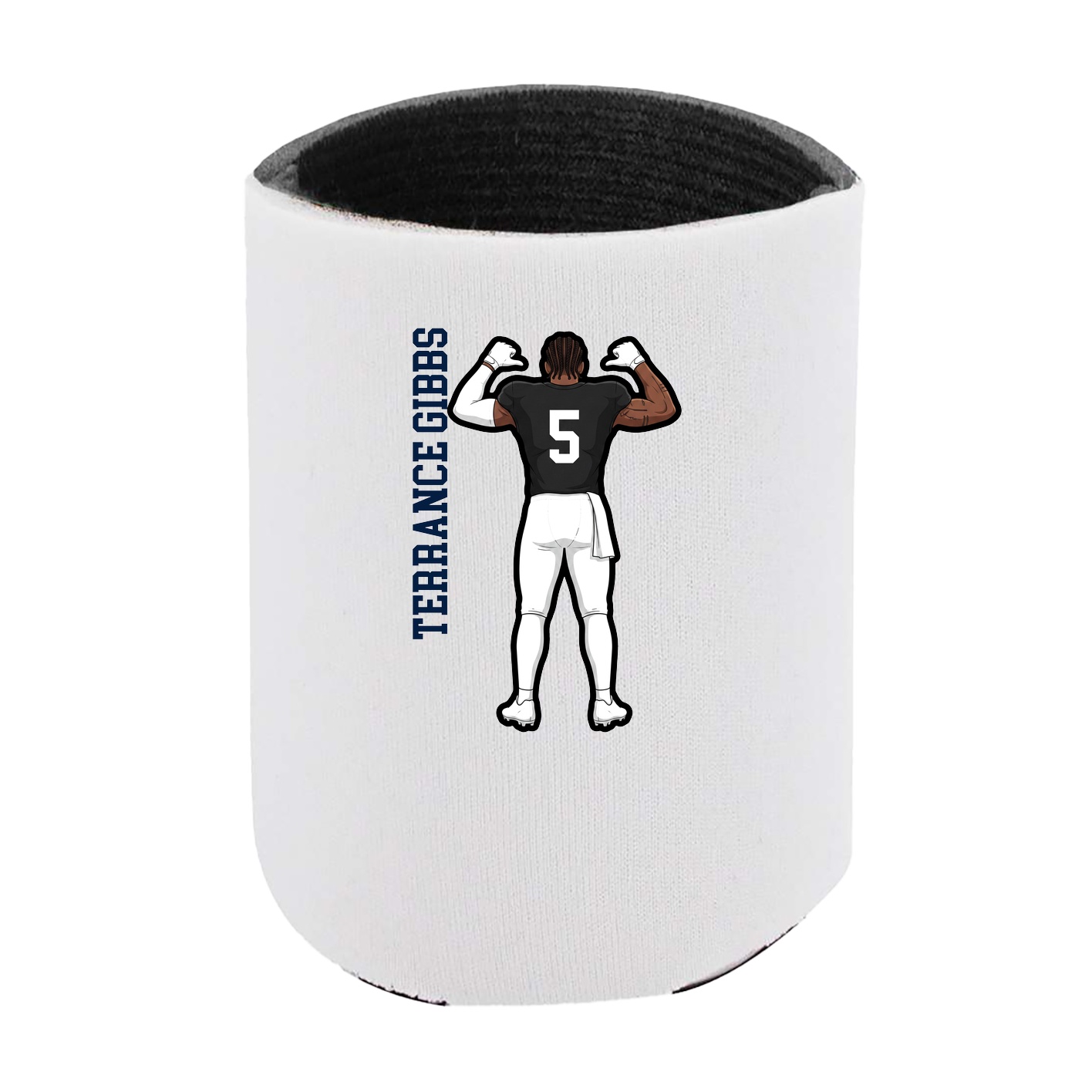 Can Holder — Name Vertical in White