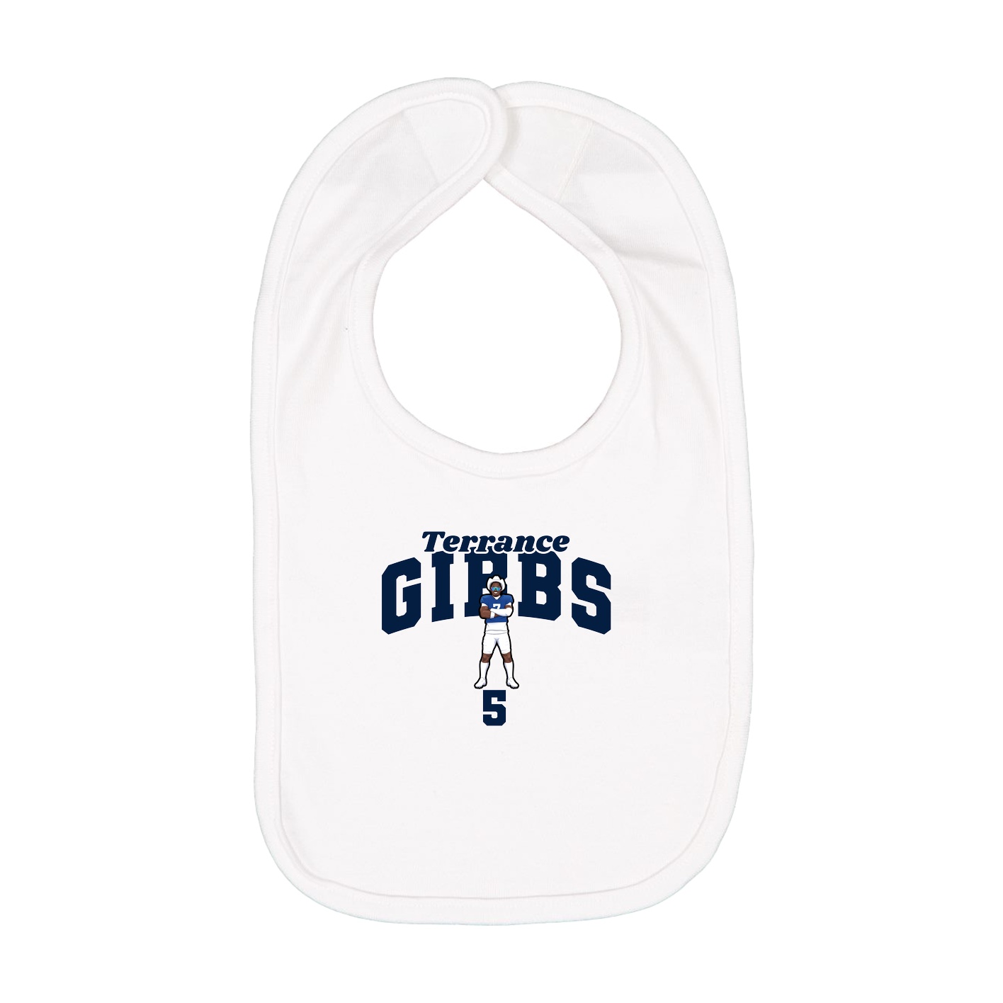 Infant Bib — Signature Arch in White