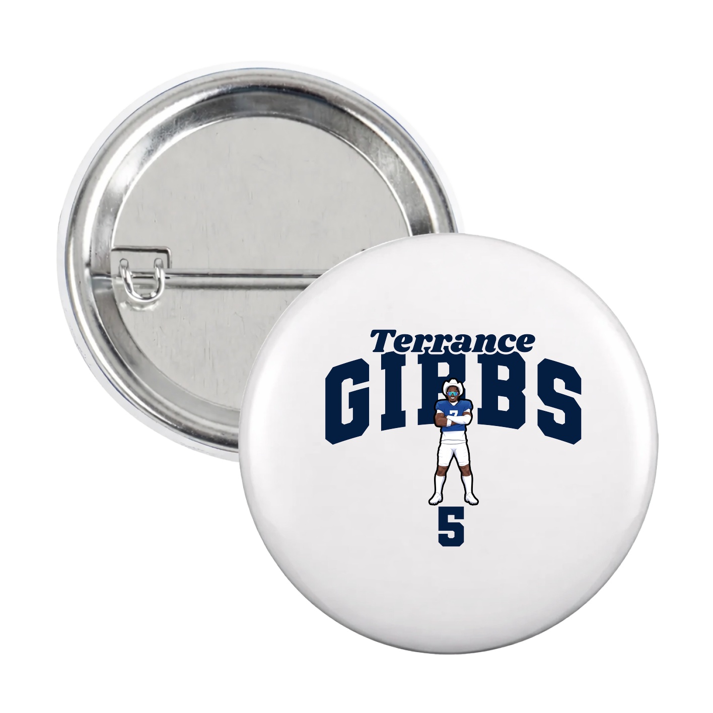 Game Day Button — Signature Arch in White