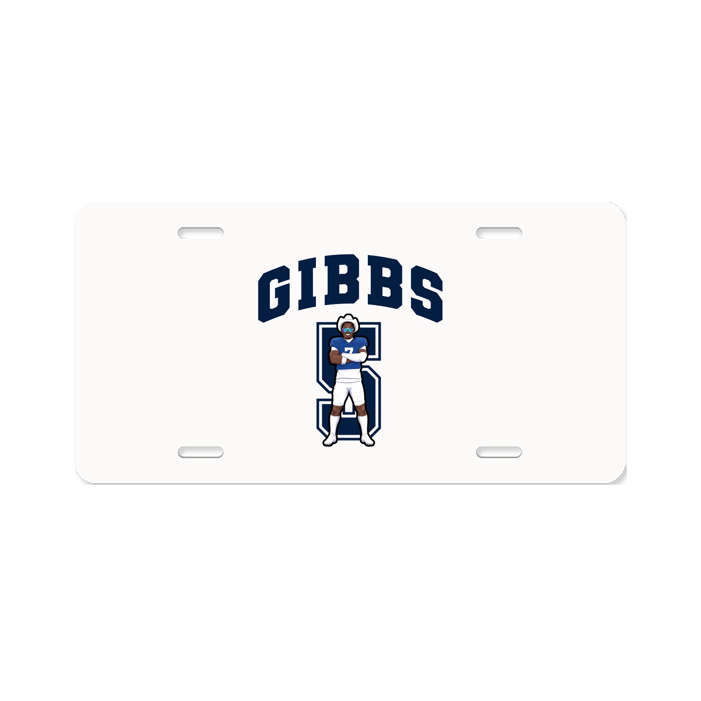 License Plate — Number in Classic