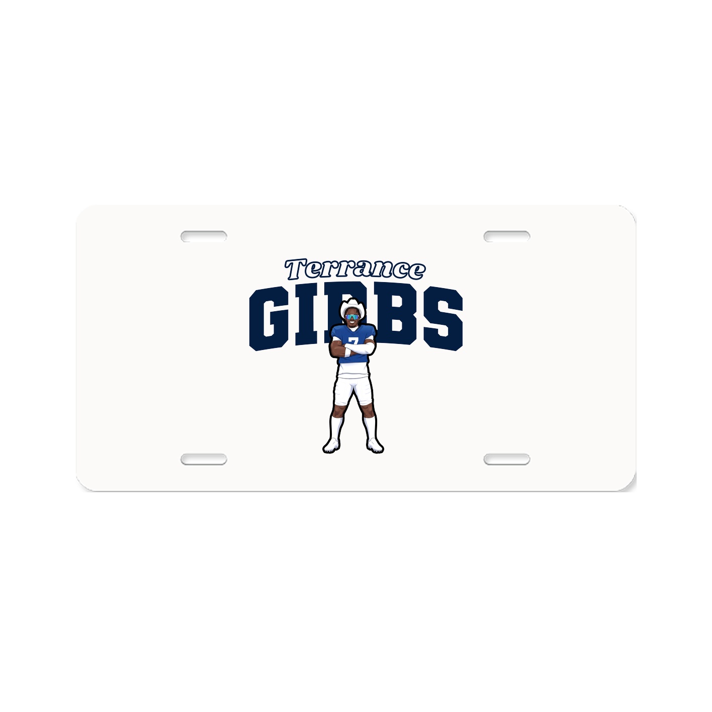 License Plate — Name Arch in Classic