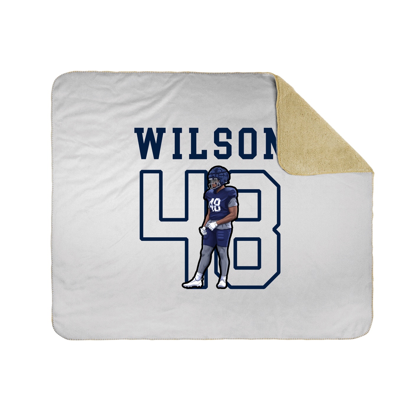 Throw Blanket — Shirsey in White