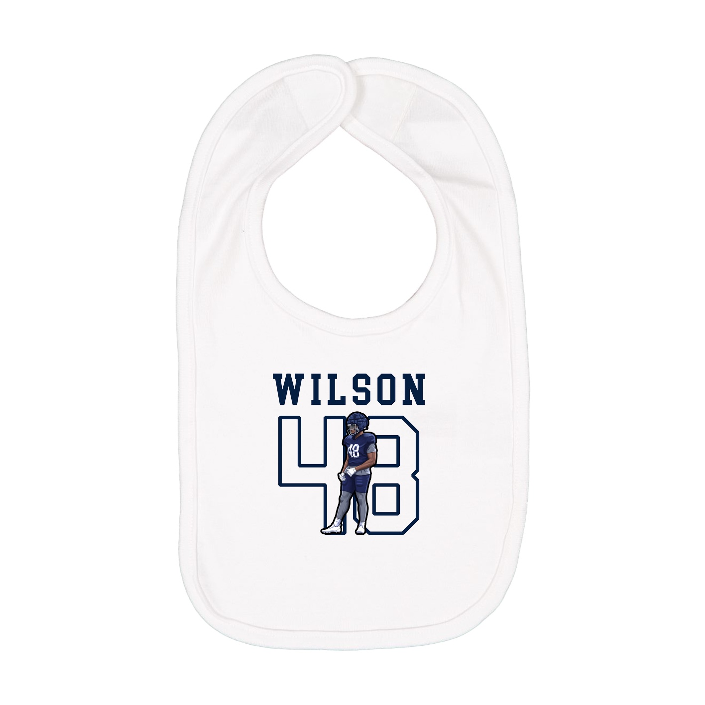 Infant Bib — Shirsey in White