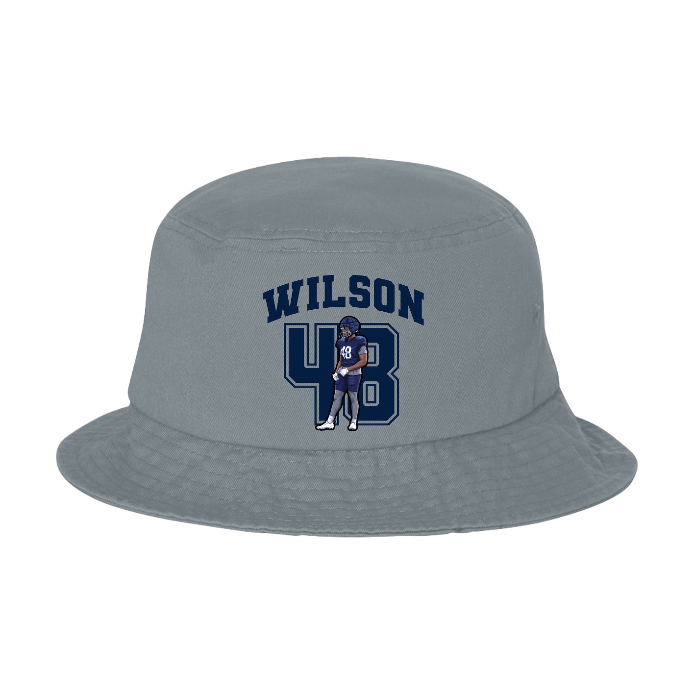 Bucket Cap — Number in Grey