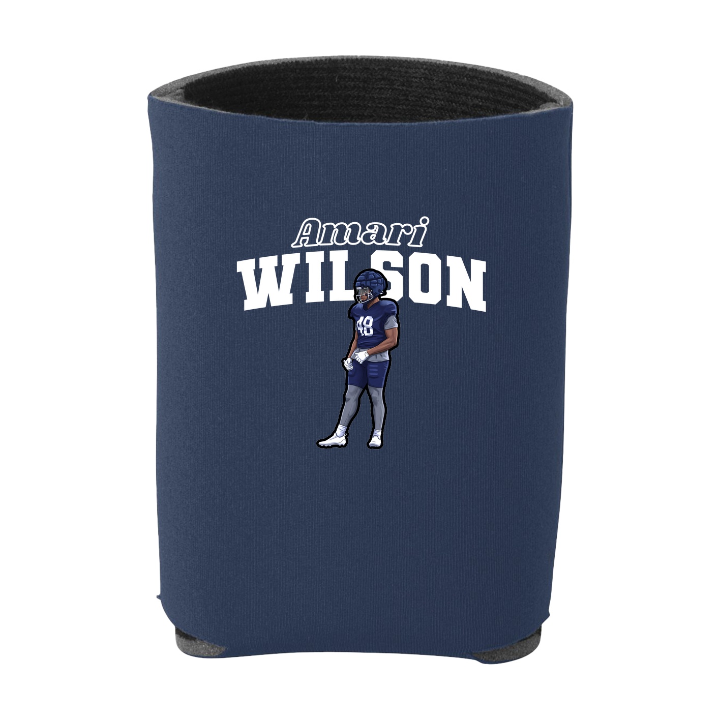 Can Holder — Name Arch in Navy