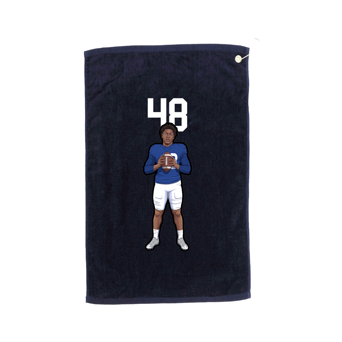 Golf Towel — Number Top in Navy