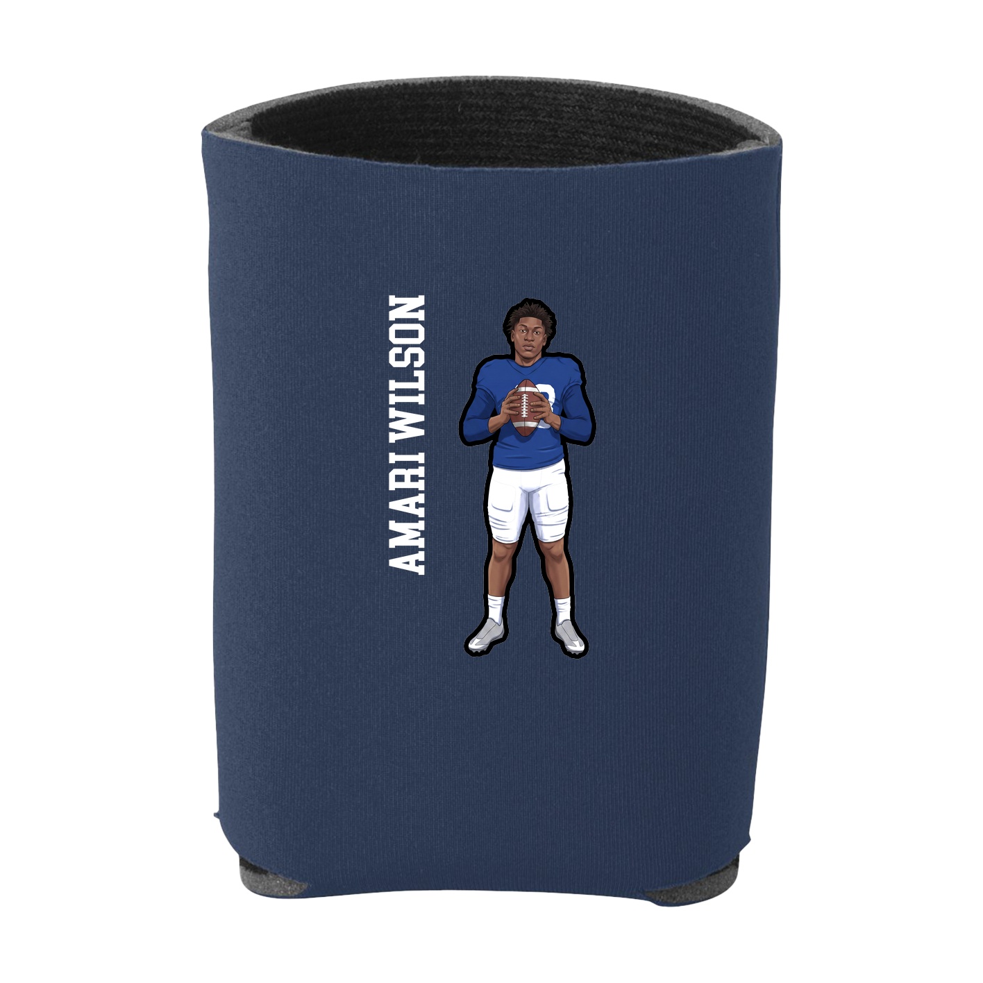 Can Holder — Name Vertical in Navy