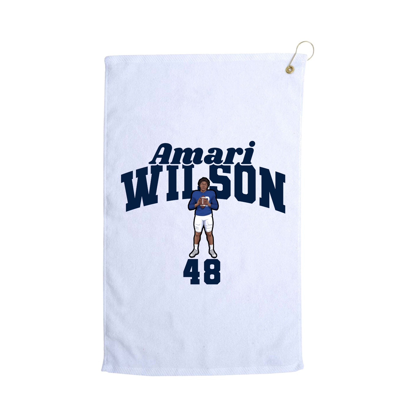 Golf Towel — Signature Arch in White