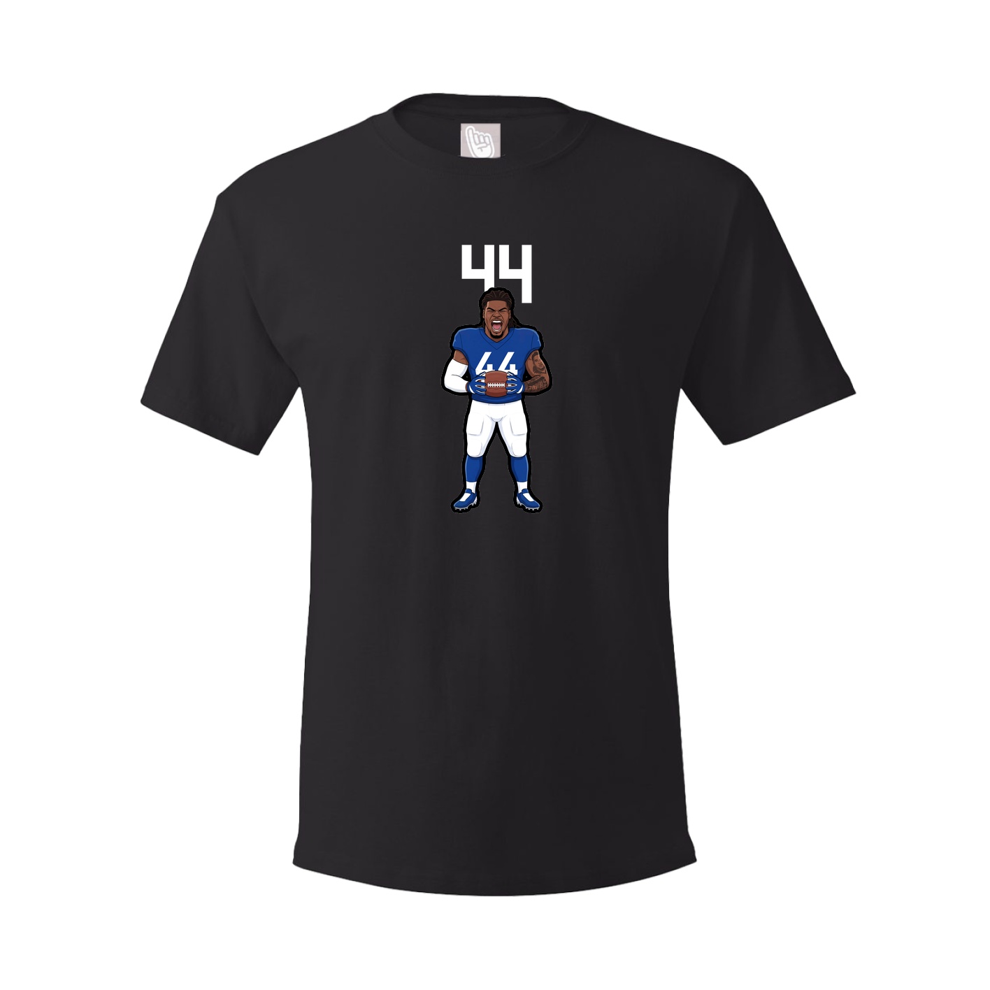 Youth Tee — Number Top in Black