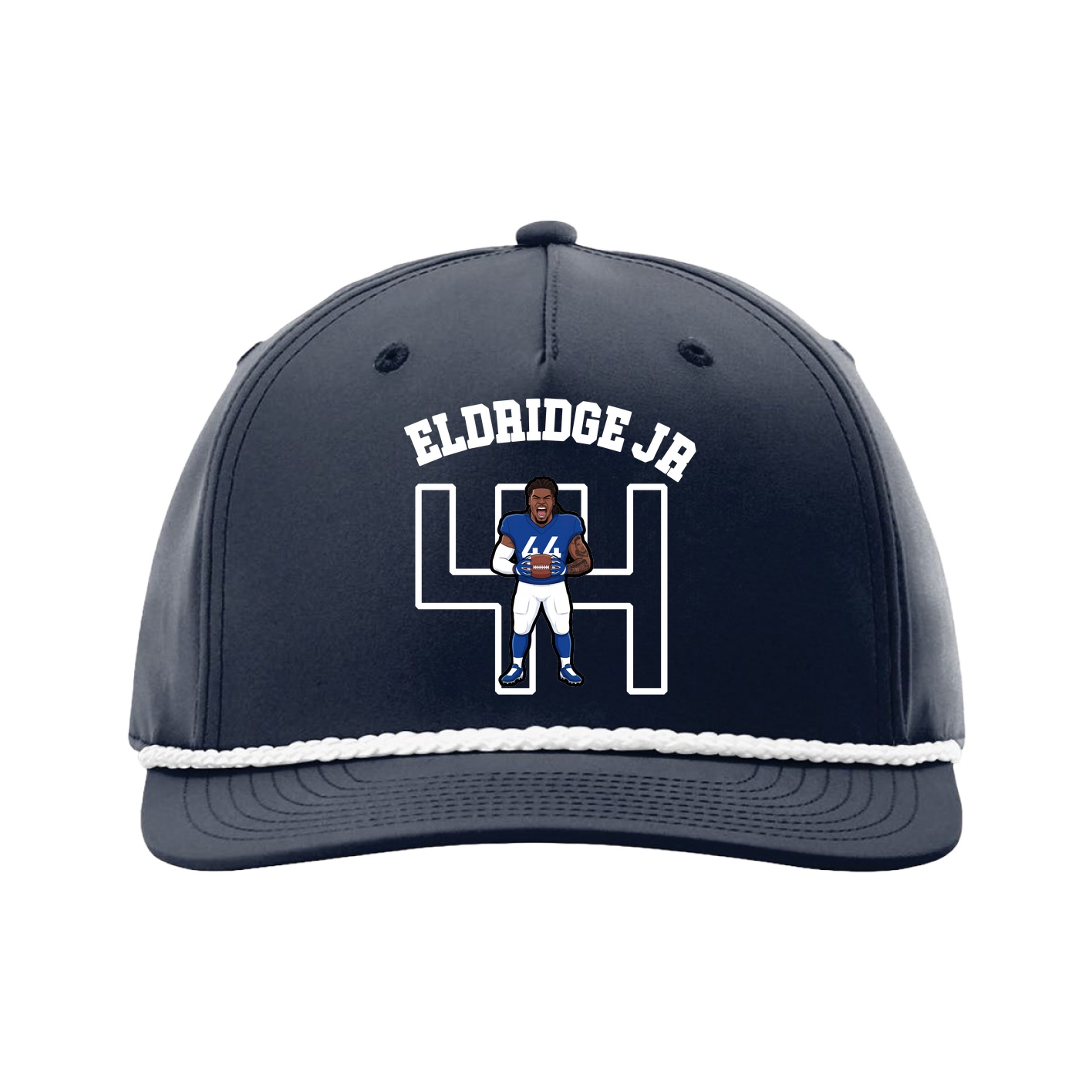 Five-Panel Classic Rope Cap — Shirsey Arch in Navy