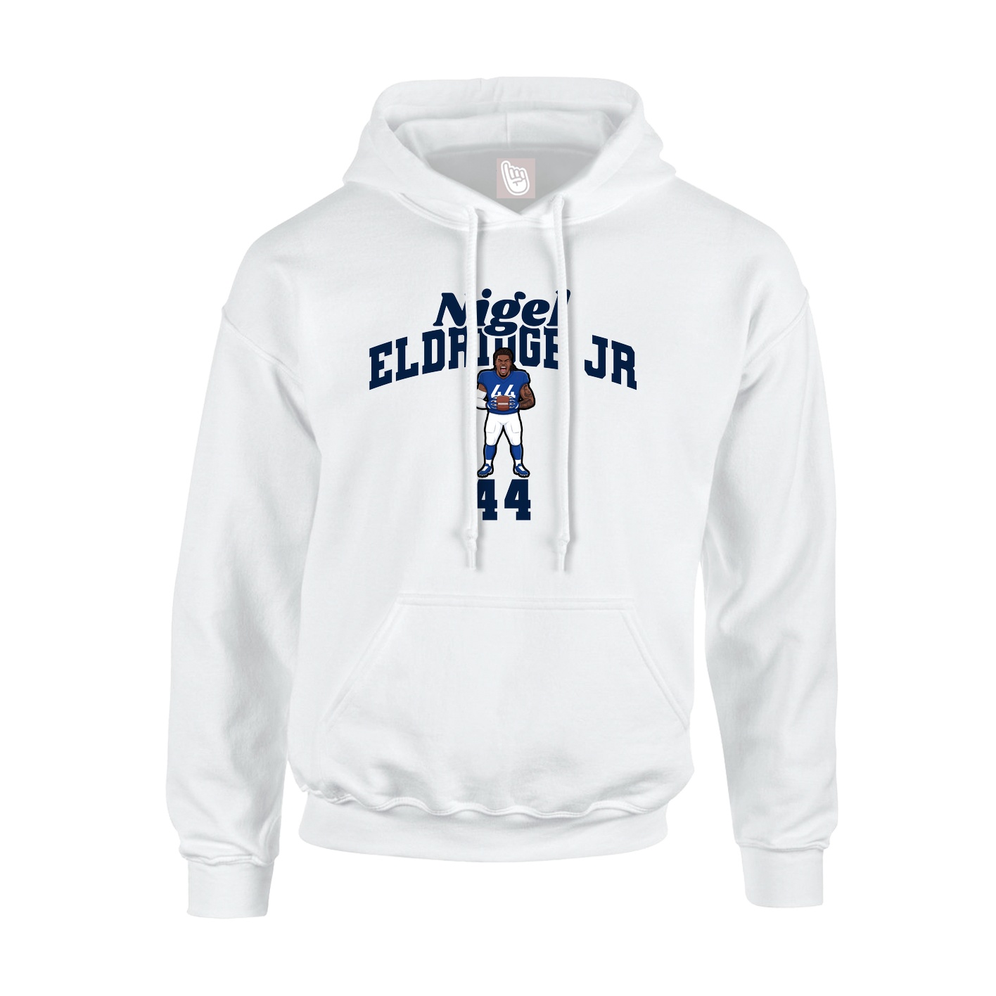 Hoodie — Signature Arch in White