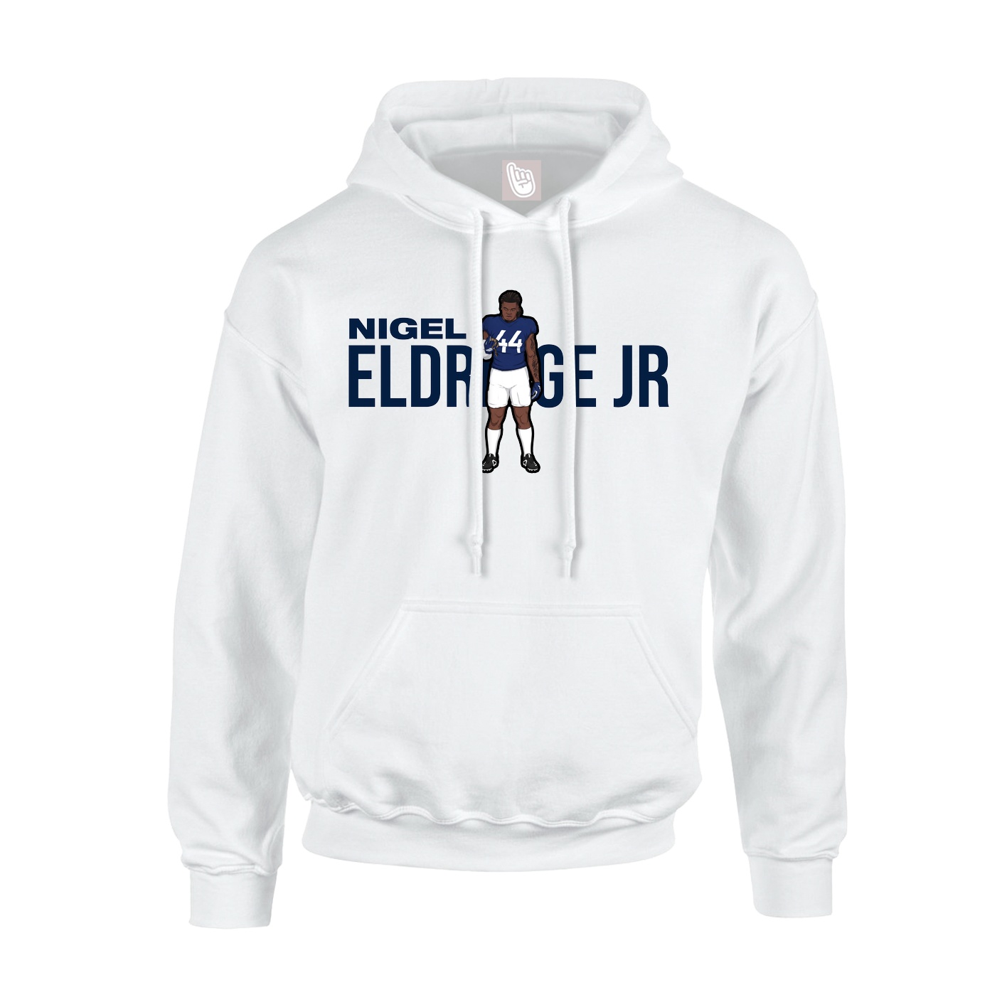 Youth Hoodie — Player Name in White