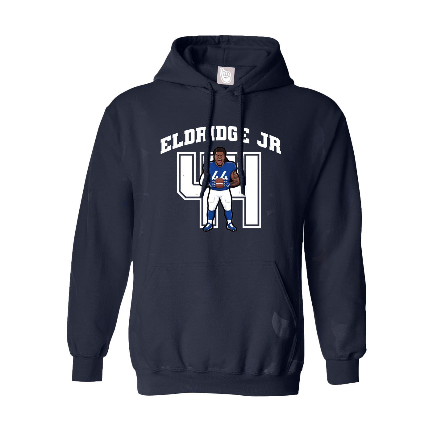 Hoodie — Number in Navy