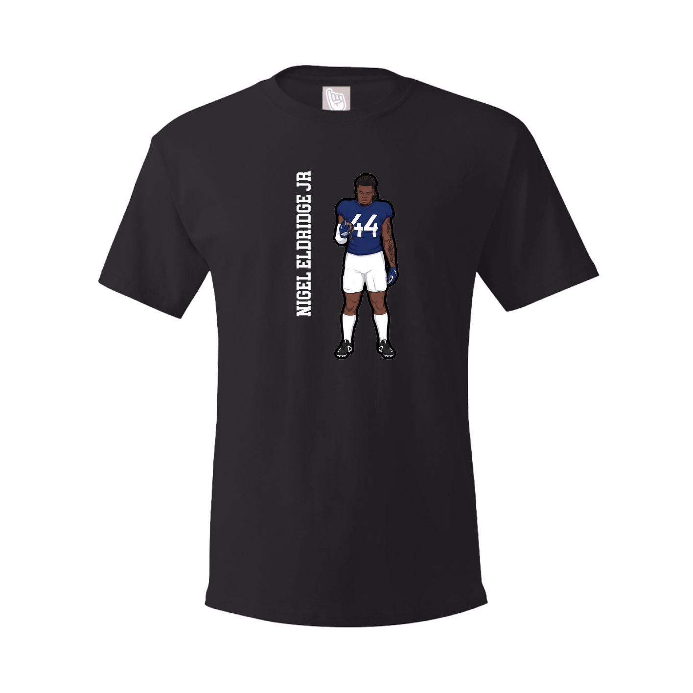 Tee — Name Vertical in Black