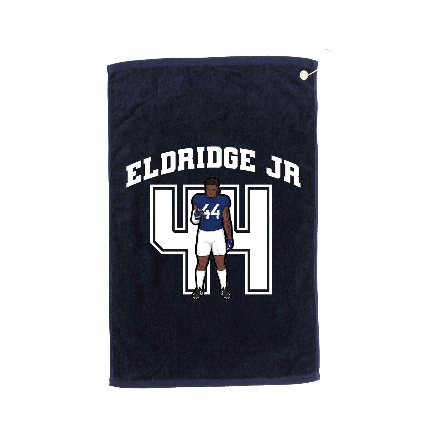 Golf Towel — Number in Navy