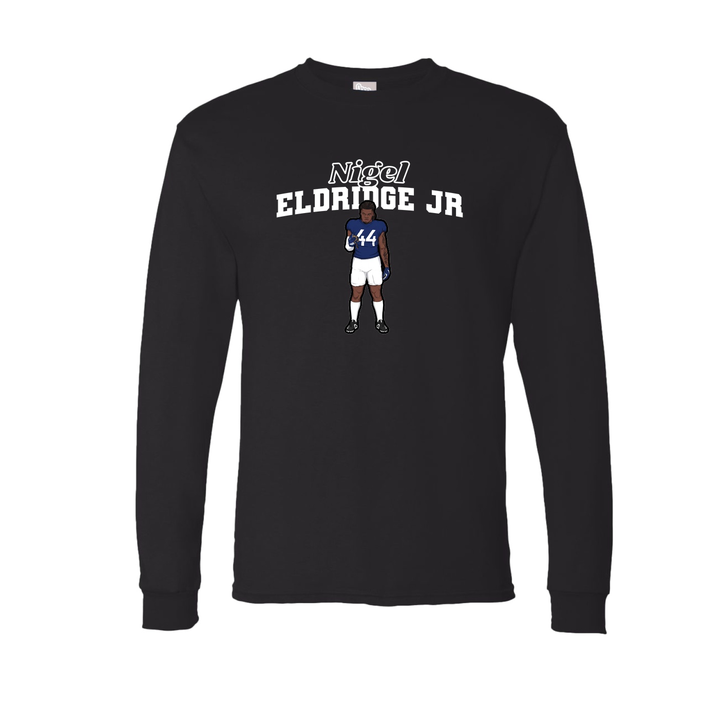 Long Sleeve Tee — Name Arch in Black