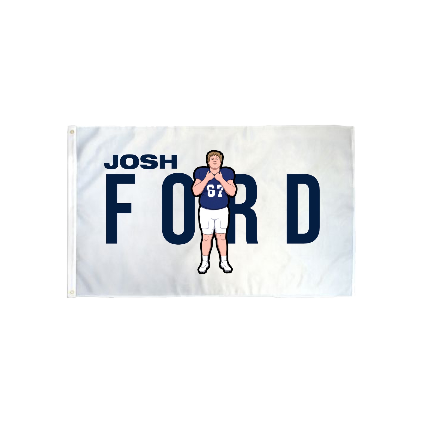 3x5 Flag — Player Name in Classic