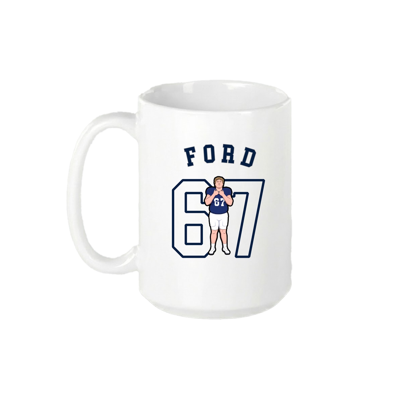 15oz Coffee Mug — Shirsey Arch in White