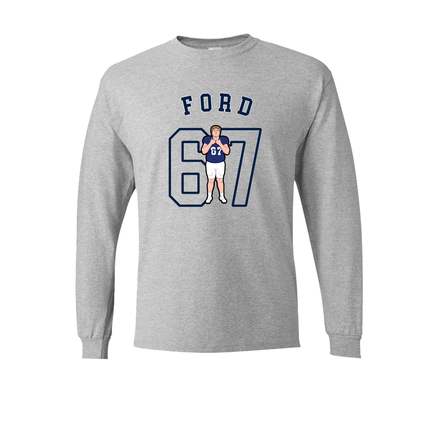 Long Sleeve Tee — Shirsey Arch in Grey