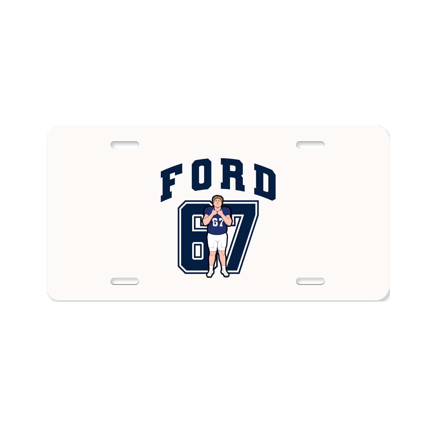 License Plate — Number in Classic