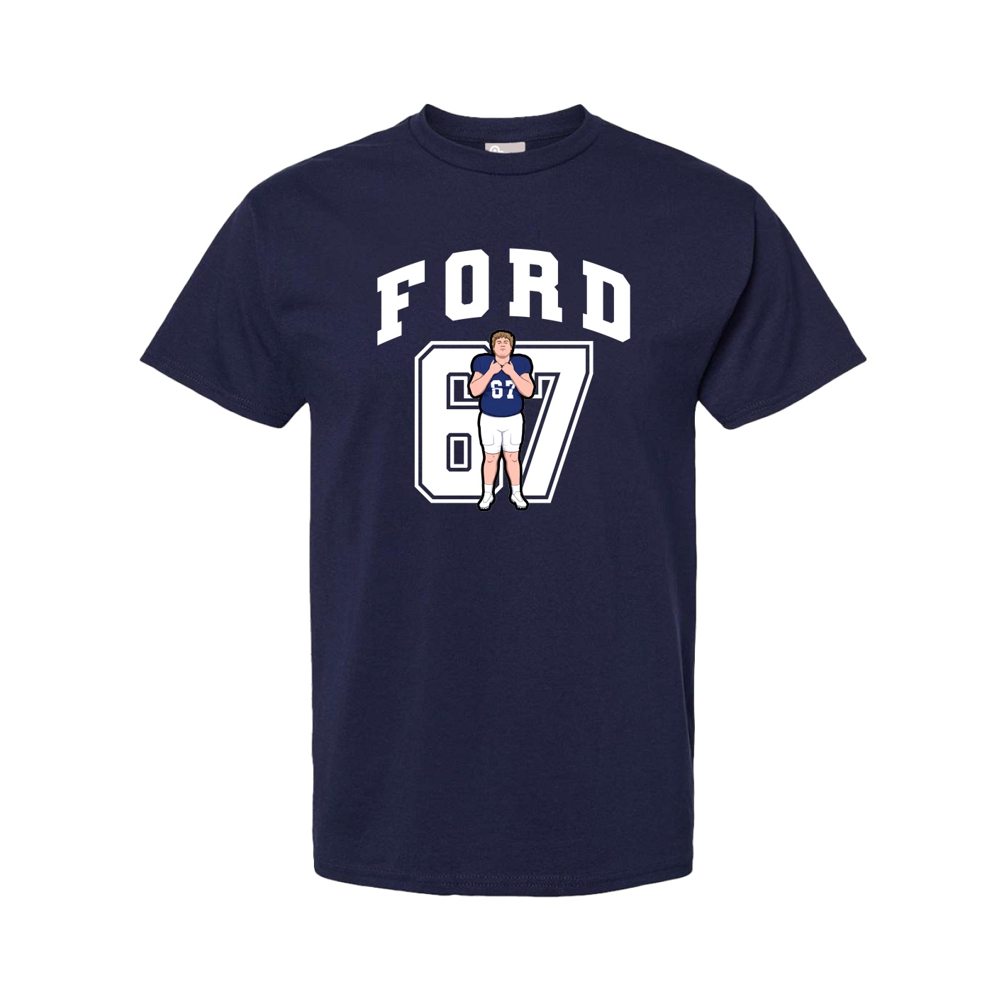 Tee — Number in Navy