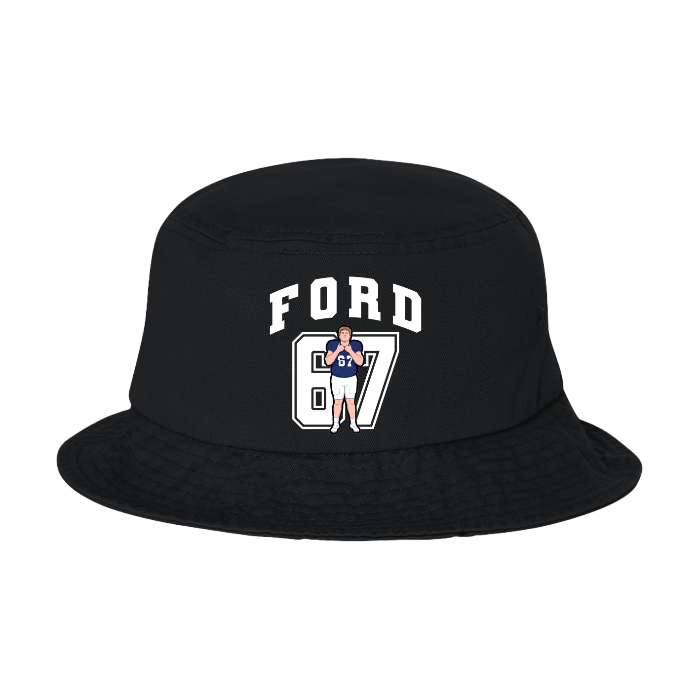 Bucket Cap — Number in Black