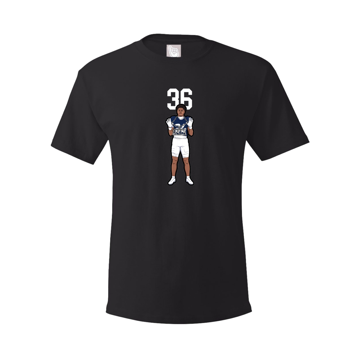 Youth Tee — Number Top in Black